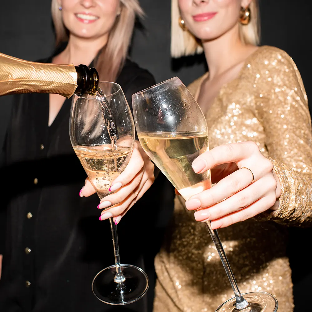 Luxury spa setting with gold accents